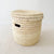 12" Lidded Palm Basket- Natural