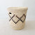 15" Lidded Palm Basket- Brown Diamond