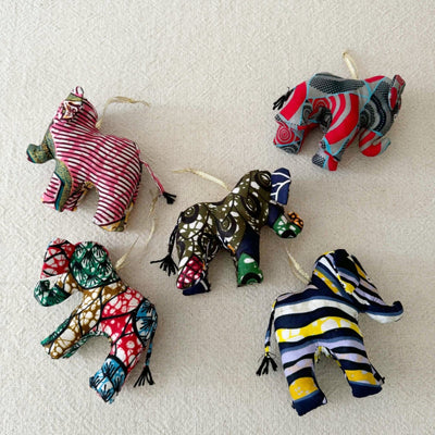 Assorted Safari Elephant Ornament - Amsha