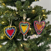 Colorful Beaded Heart Ornament - Amsha