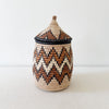 Lidded Zulu Basket #A107 - Amsha