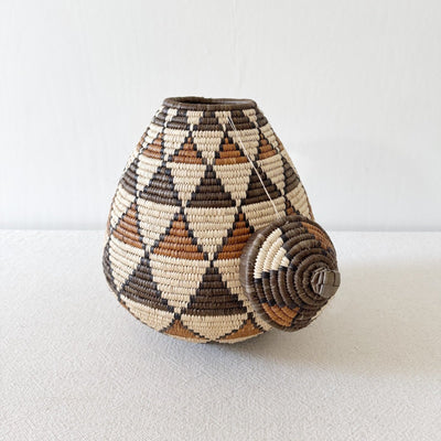 Lidded Zulu Basket #A114 - Amsha