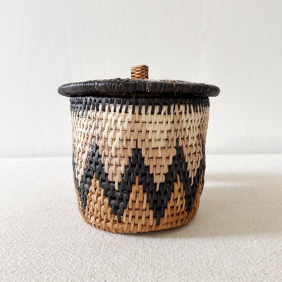 Lidded Zulu Canister Basket - Amsha