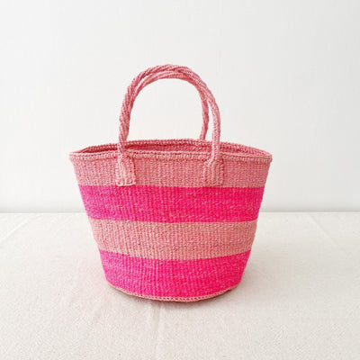 Medium Sisal Tote: Brights - Amsha