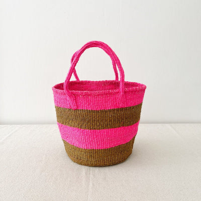 Medium Sisal Tote: Brights - Amsha