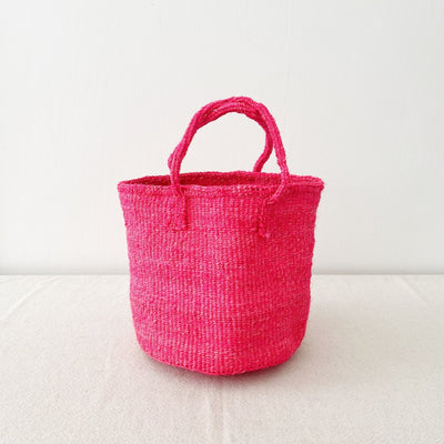 Medium Sisal Tote: Brights - Amsha