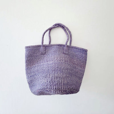 Medium Sisal Tote: Lavender - Amsha