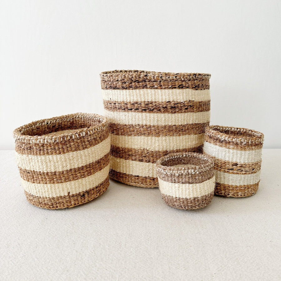 Storage Plant Basket: Banana Stripe - Amsha