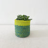 Storage Plant Basket: Lime Stripes - Amsha