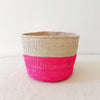 Storage Plant Basket: Pop of Pink - Amsha