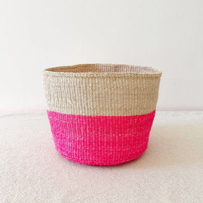 Storage Plant Basket: Pop of Pink - Amsha