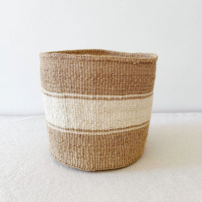 Storage Plant Basket: Striped Sand - Amsha