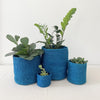 Storage Plant Basket: Teal Blue - Amsha
