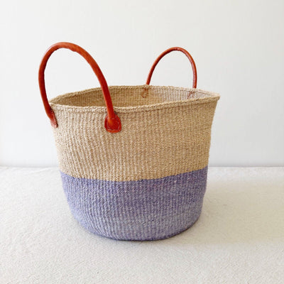 XL Floor Basket: Pop of Purple - Amsha