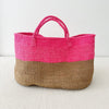 XL Sisal Tote: Peony - Amsha