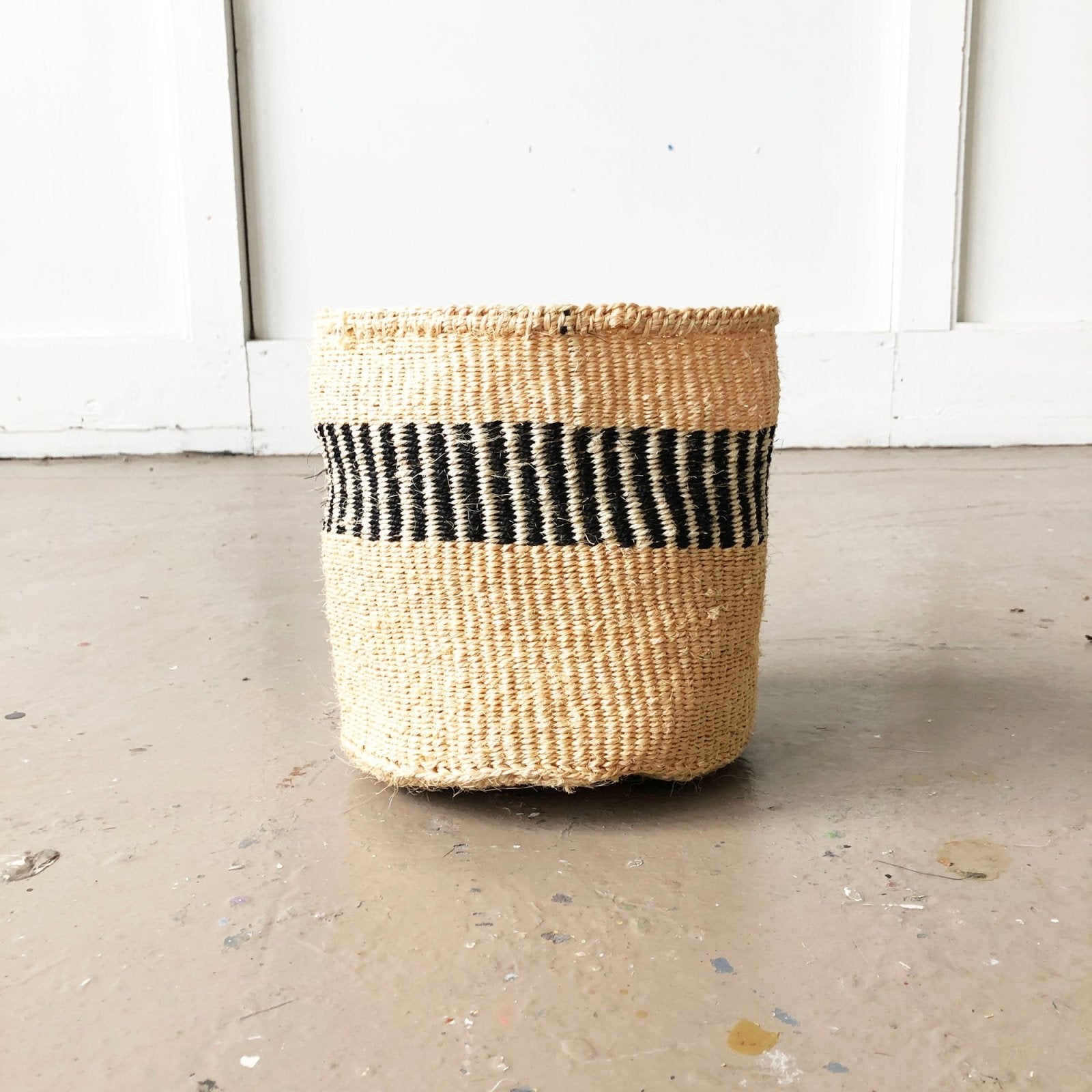 WOVEN STORAGE BASKET, Woven Sisal Basket, Organizing Beach and