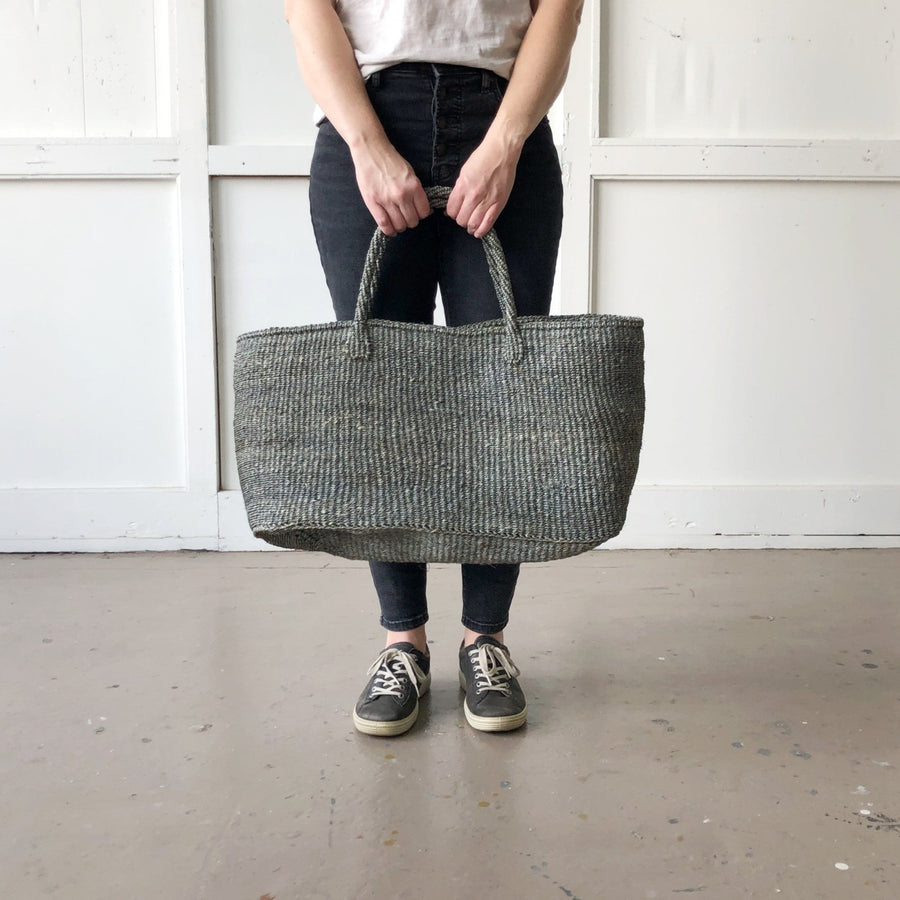 XL Sisal Tote: Stone - Amsha